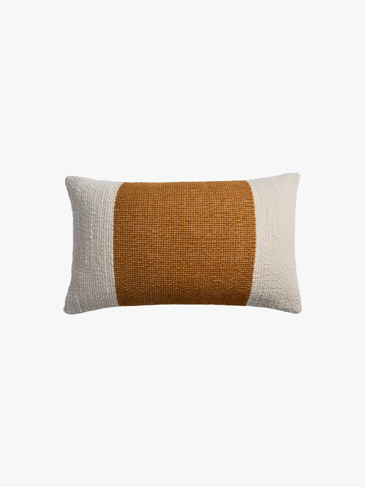 Turmeric Sierra Handwoven Lumbar Pillow Cover