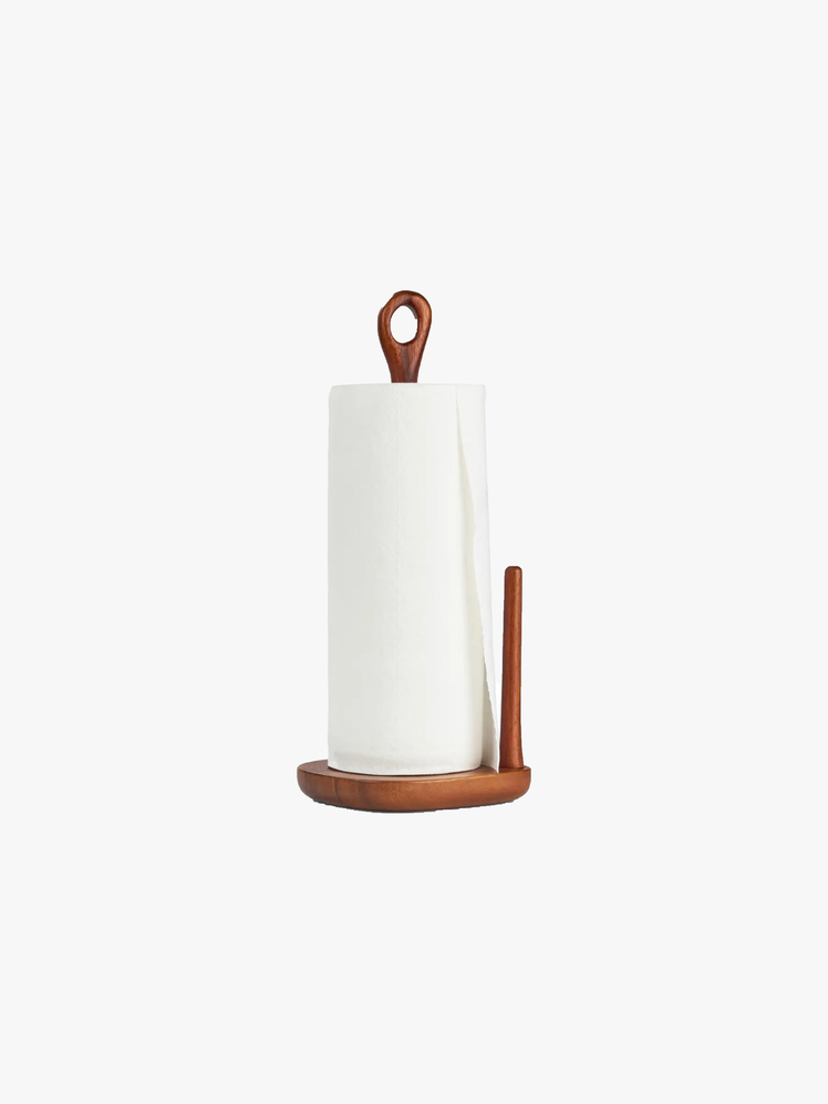 Acacia Wood Paper Towel Holder