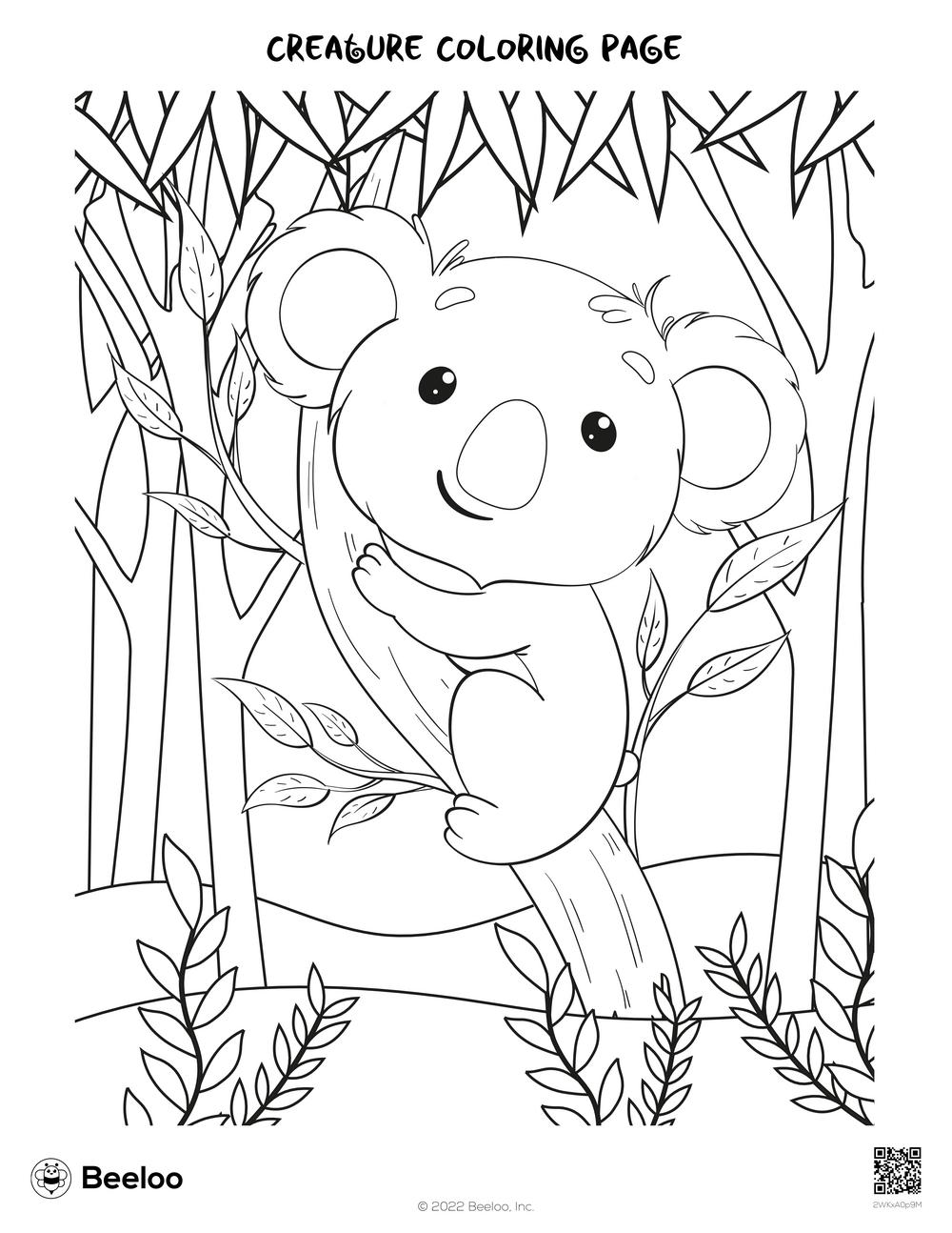 Creature Coloring Page