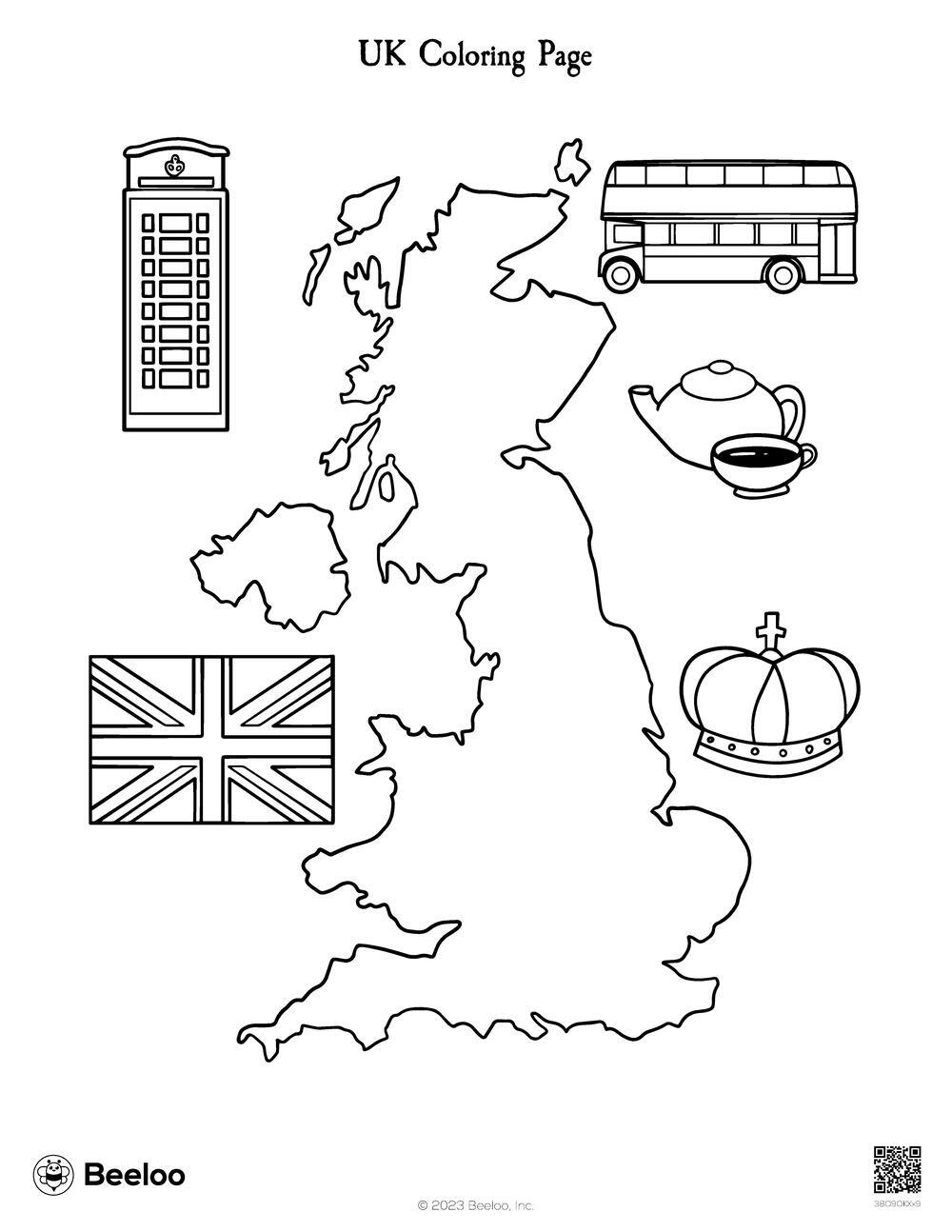 UK Coloring Page