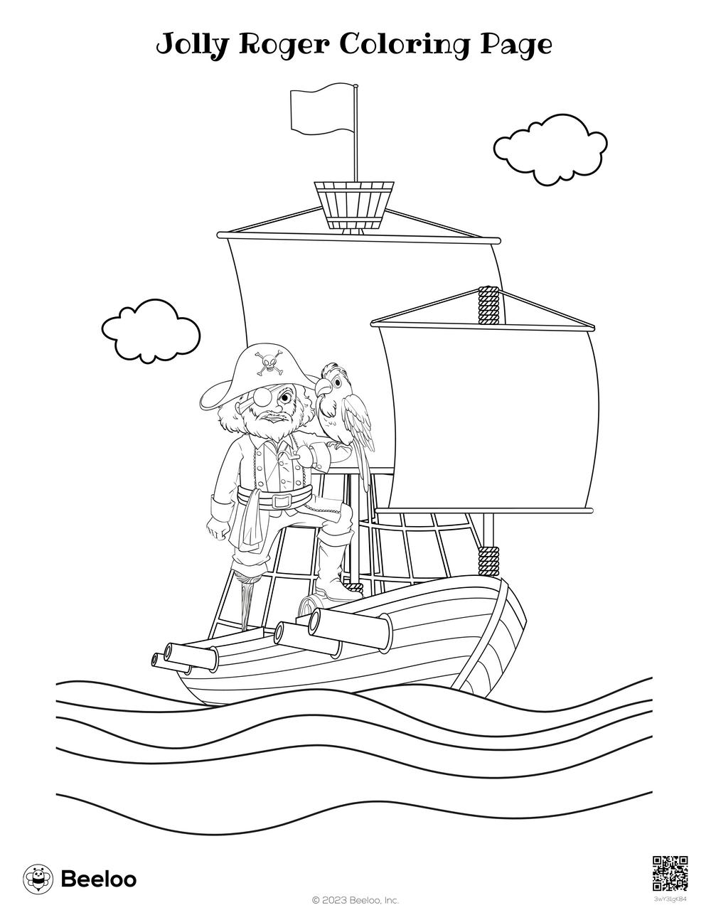 Jolly Roger Coloring Page