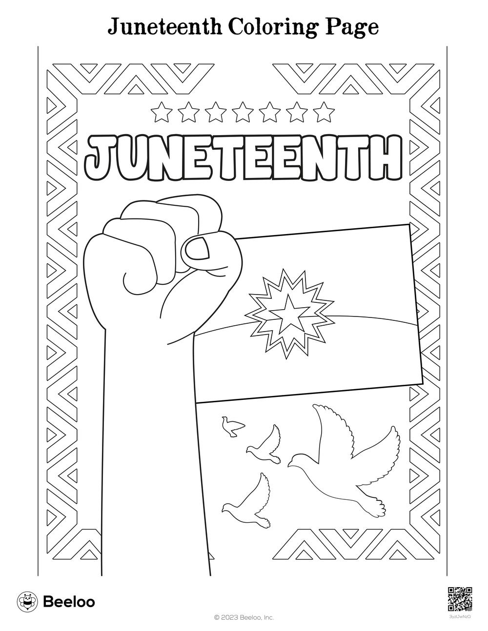 Juneteenth Coloring Page