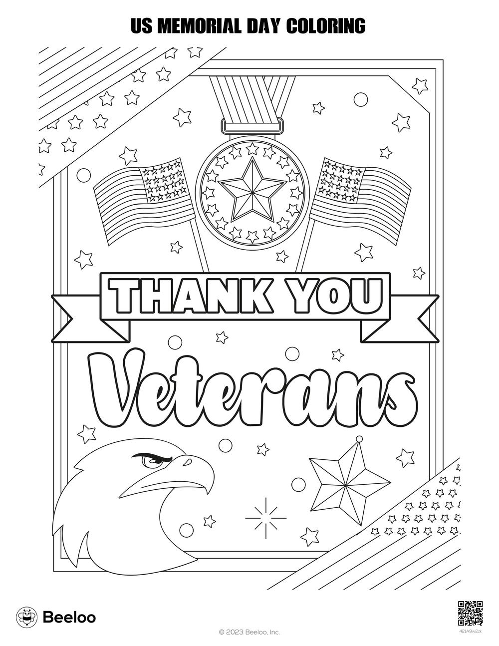 US Memorial Day Coloring