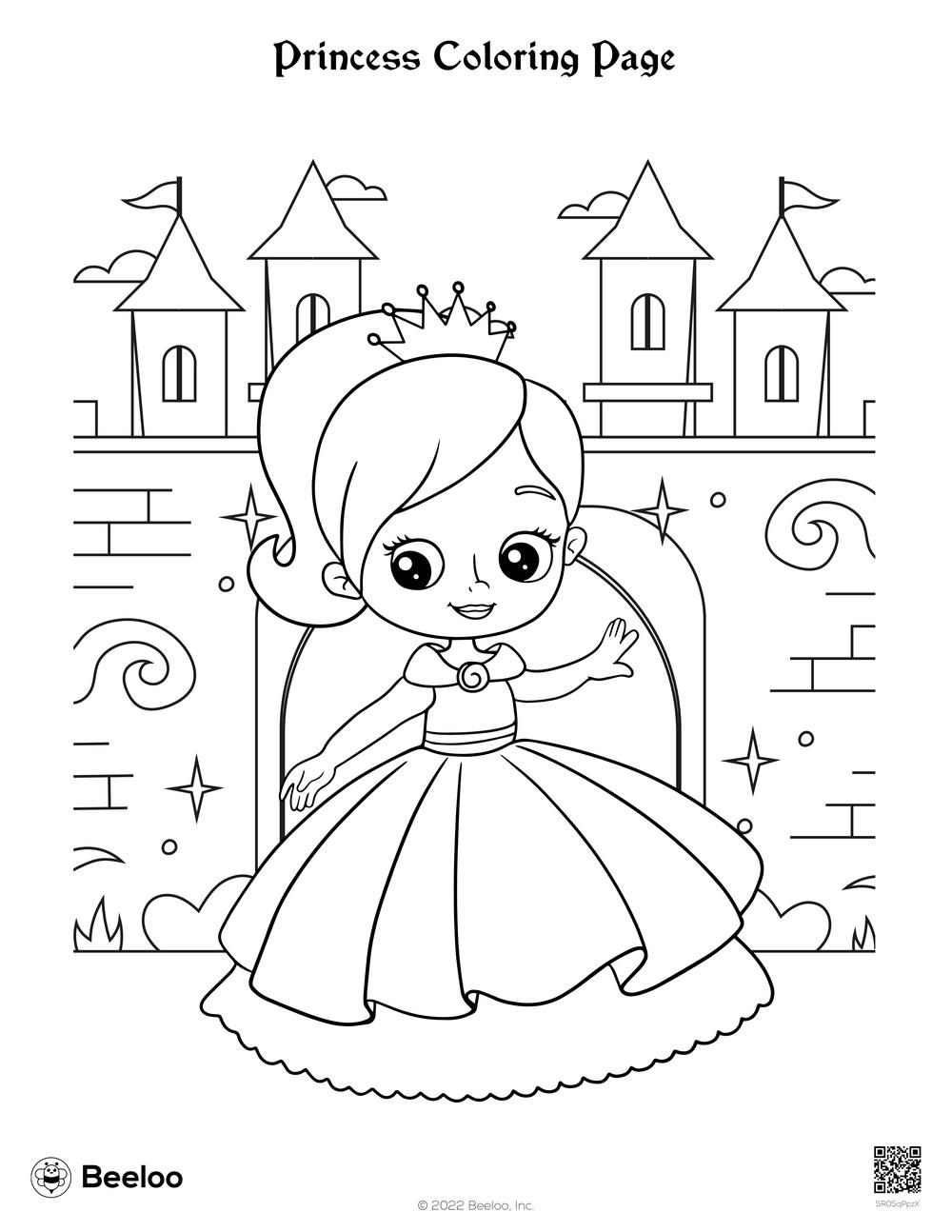 Princess Coloring Page