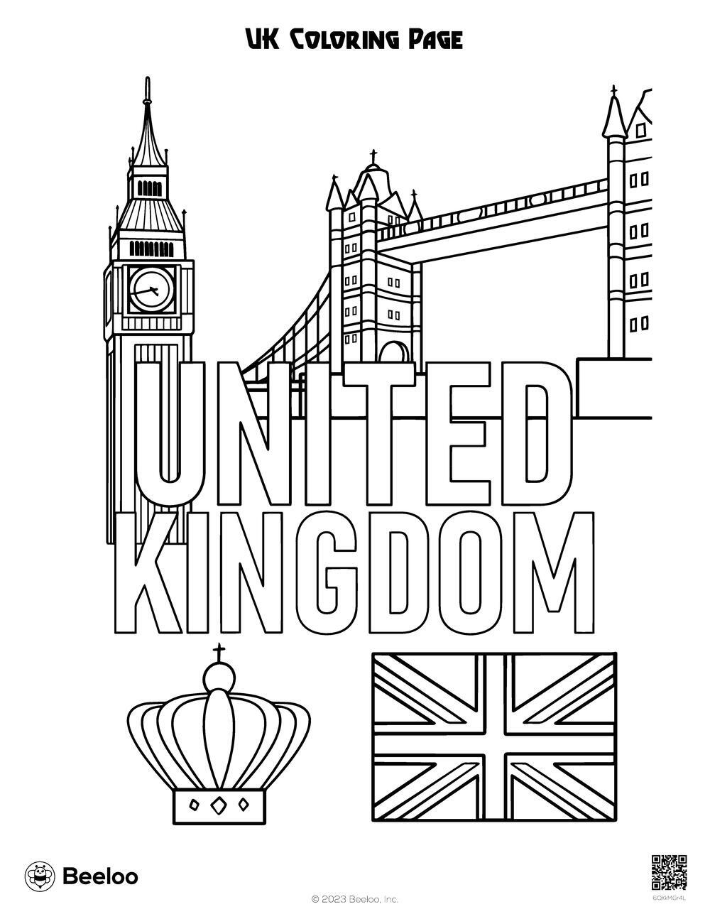 UK Coloring Page