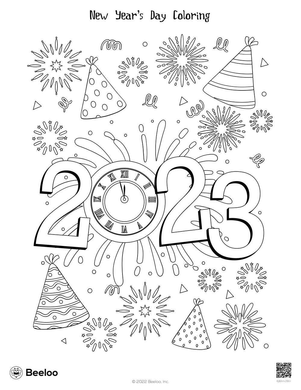 New Year's Day Coloring