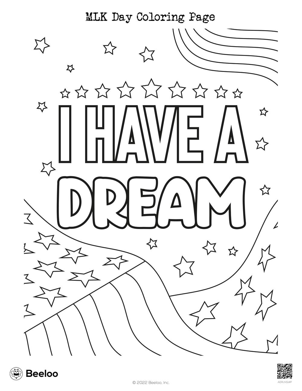 MLK Day Coloring Page