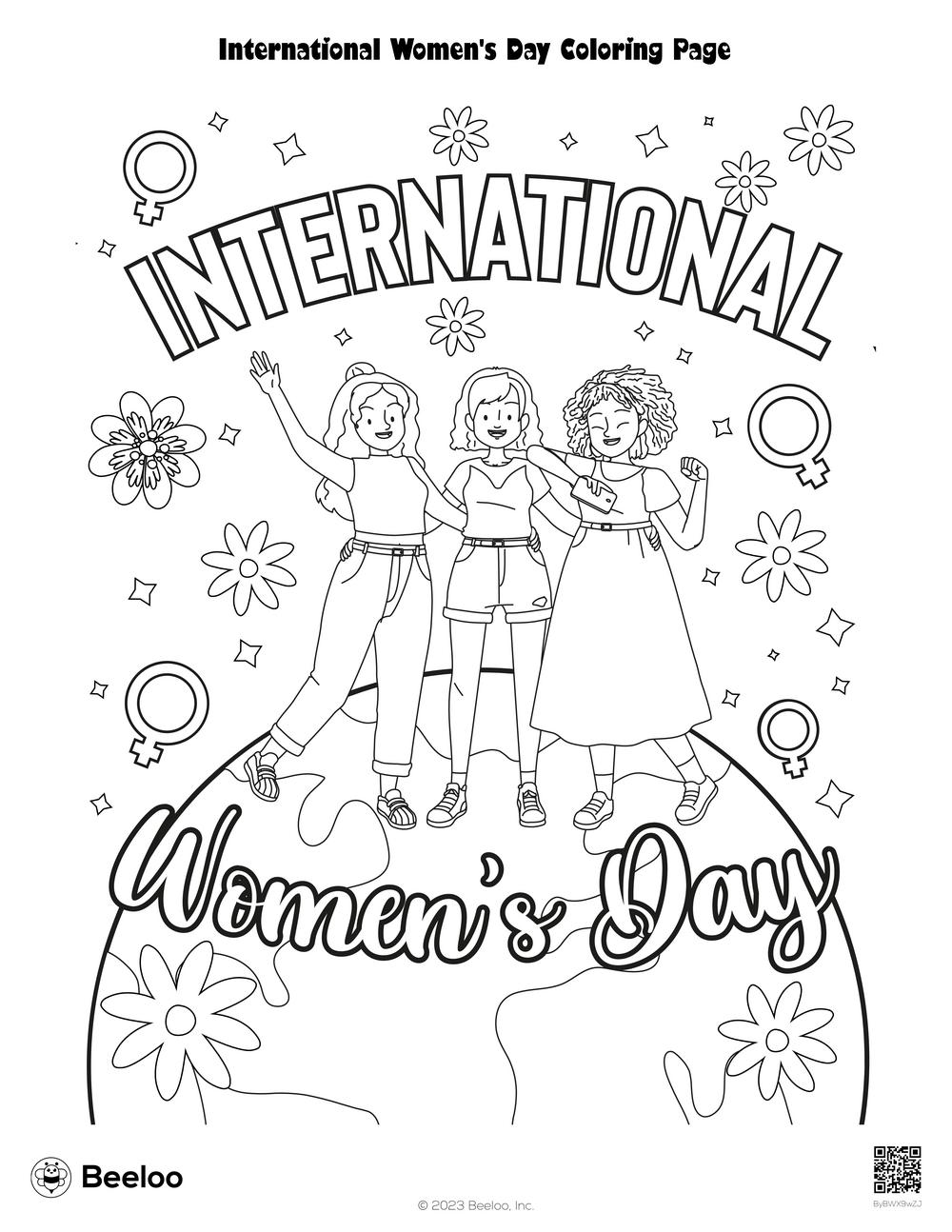 International Women's Day Coloring Page