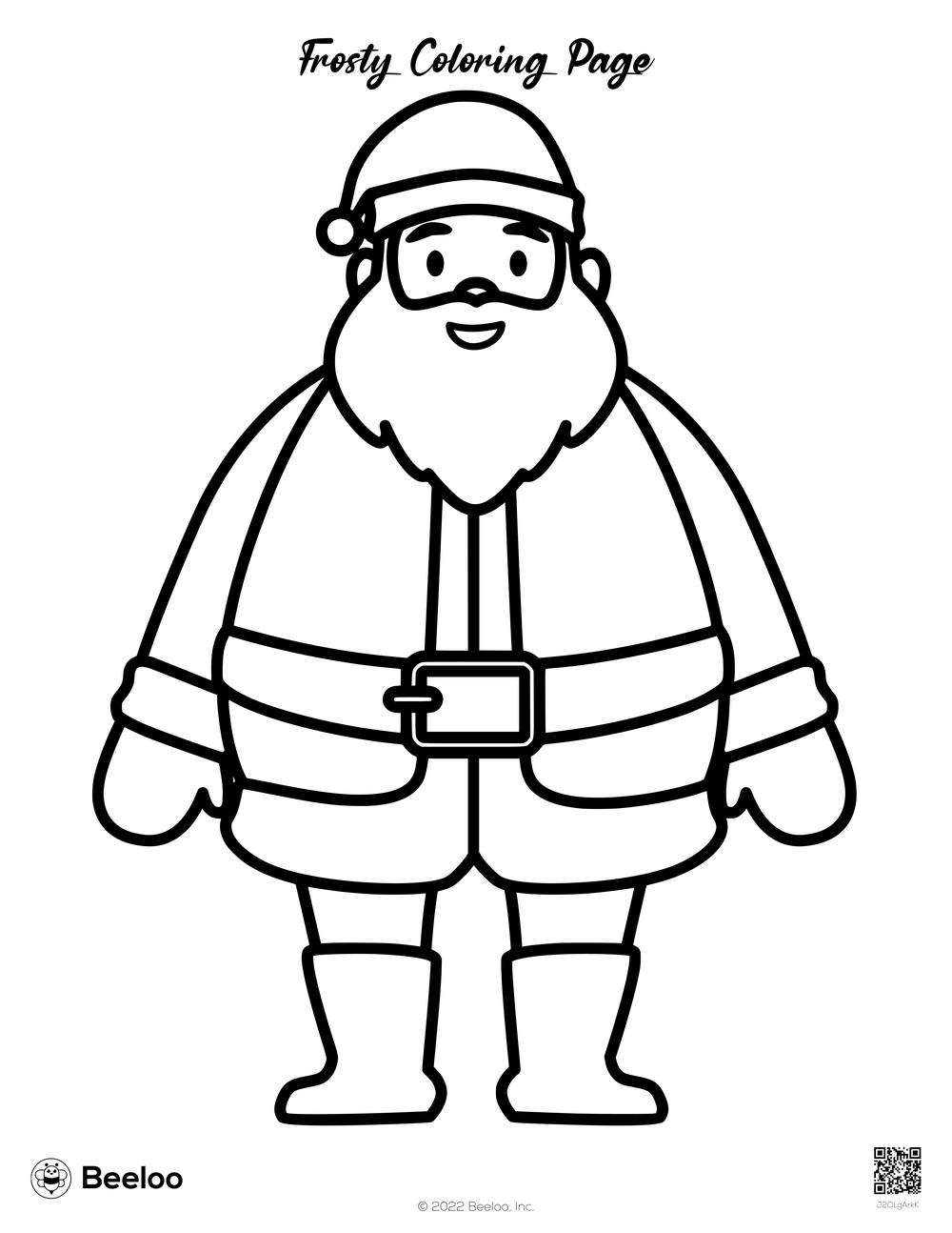 Frosty Coloring Page