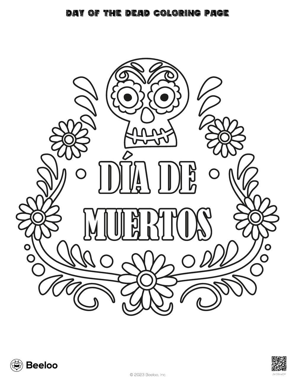 Day of the Dead Coloring Page