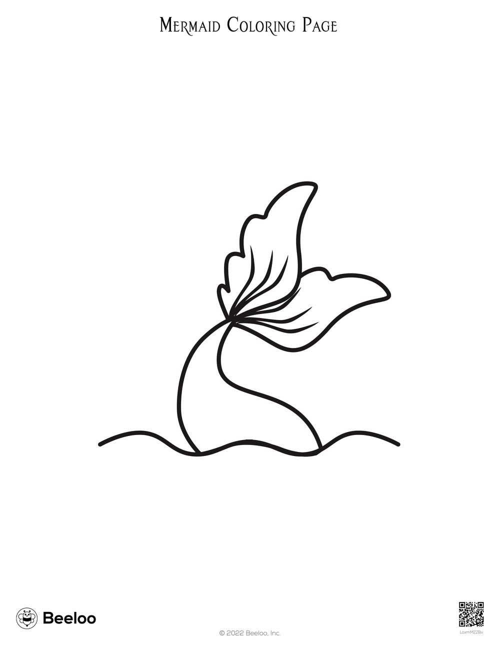 Mermaid Coloring Page