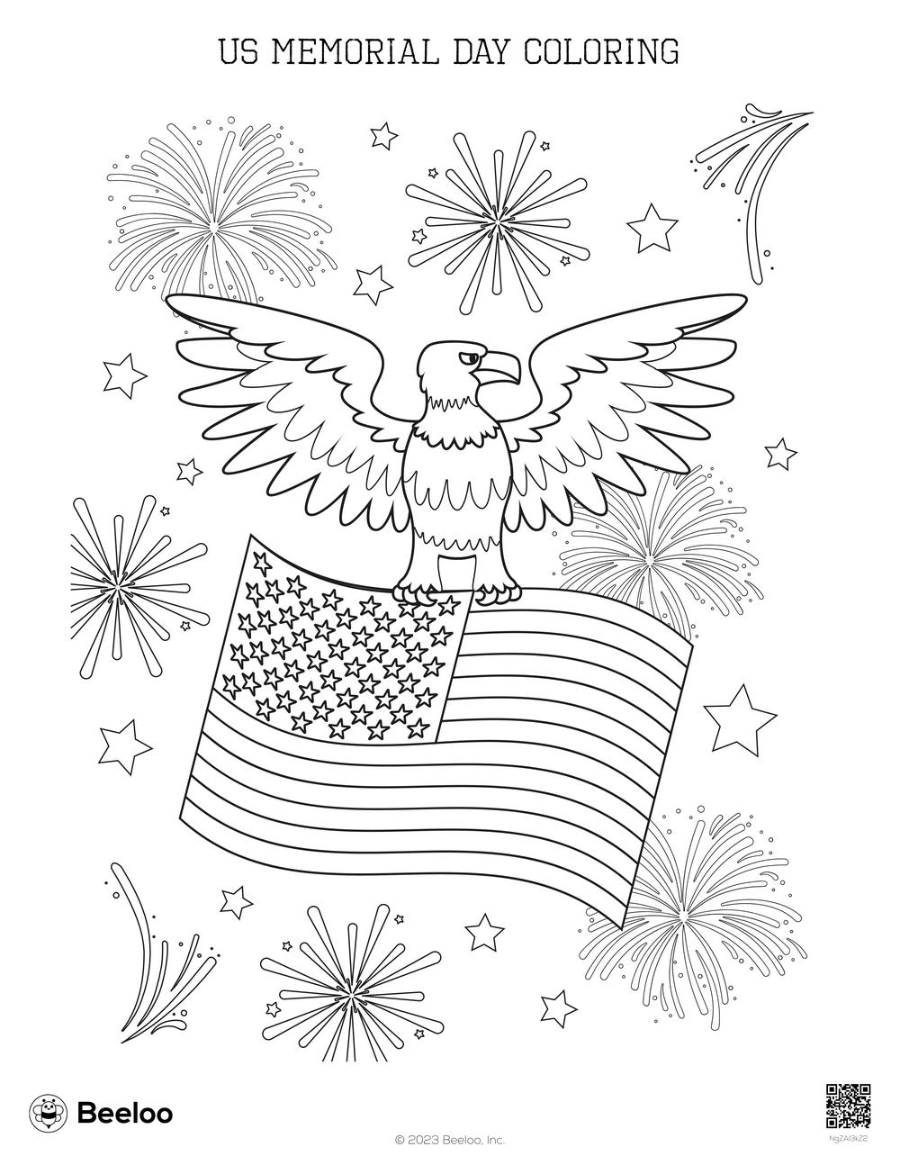 US Memorial Day Coloring