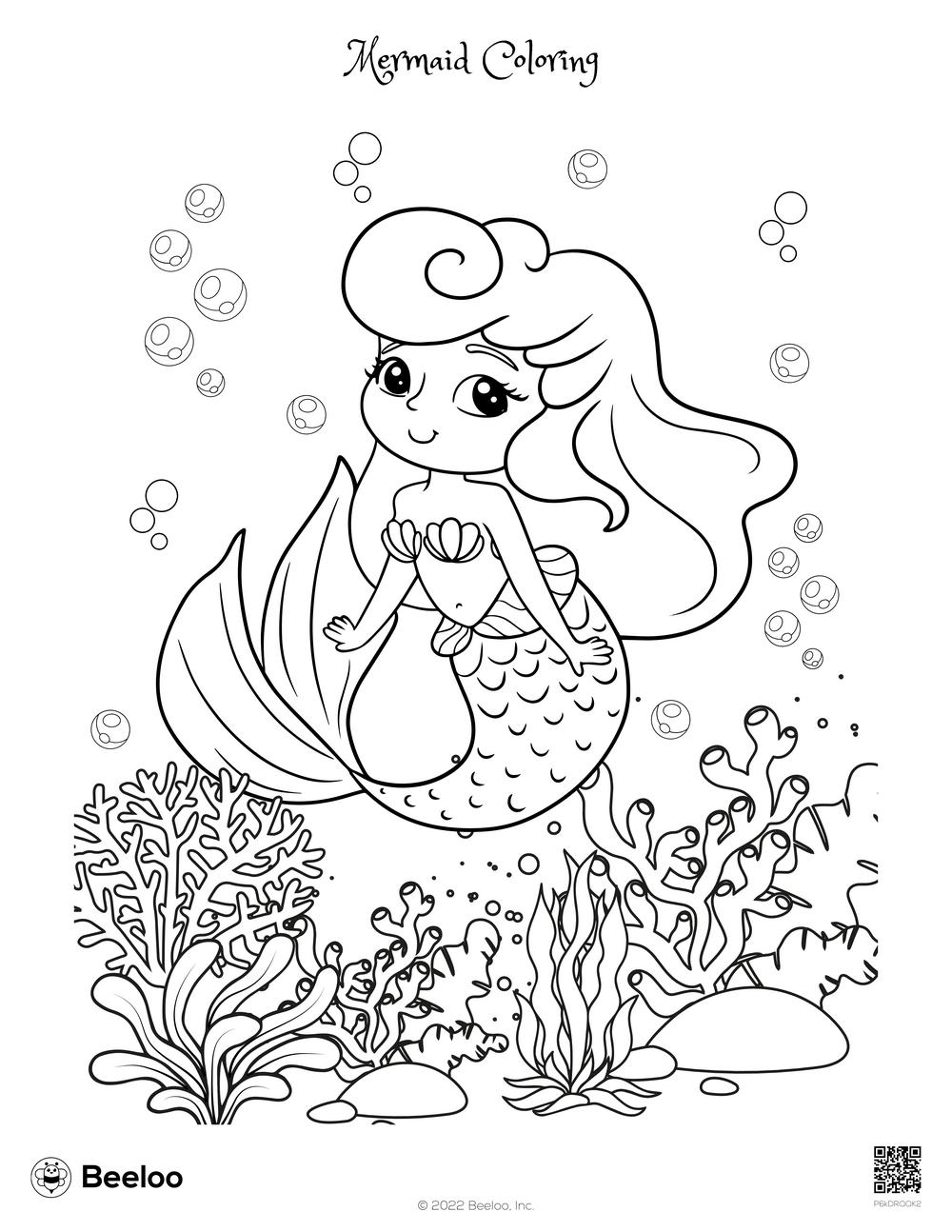 Mermaid Coloring