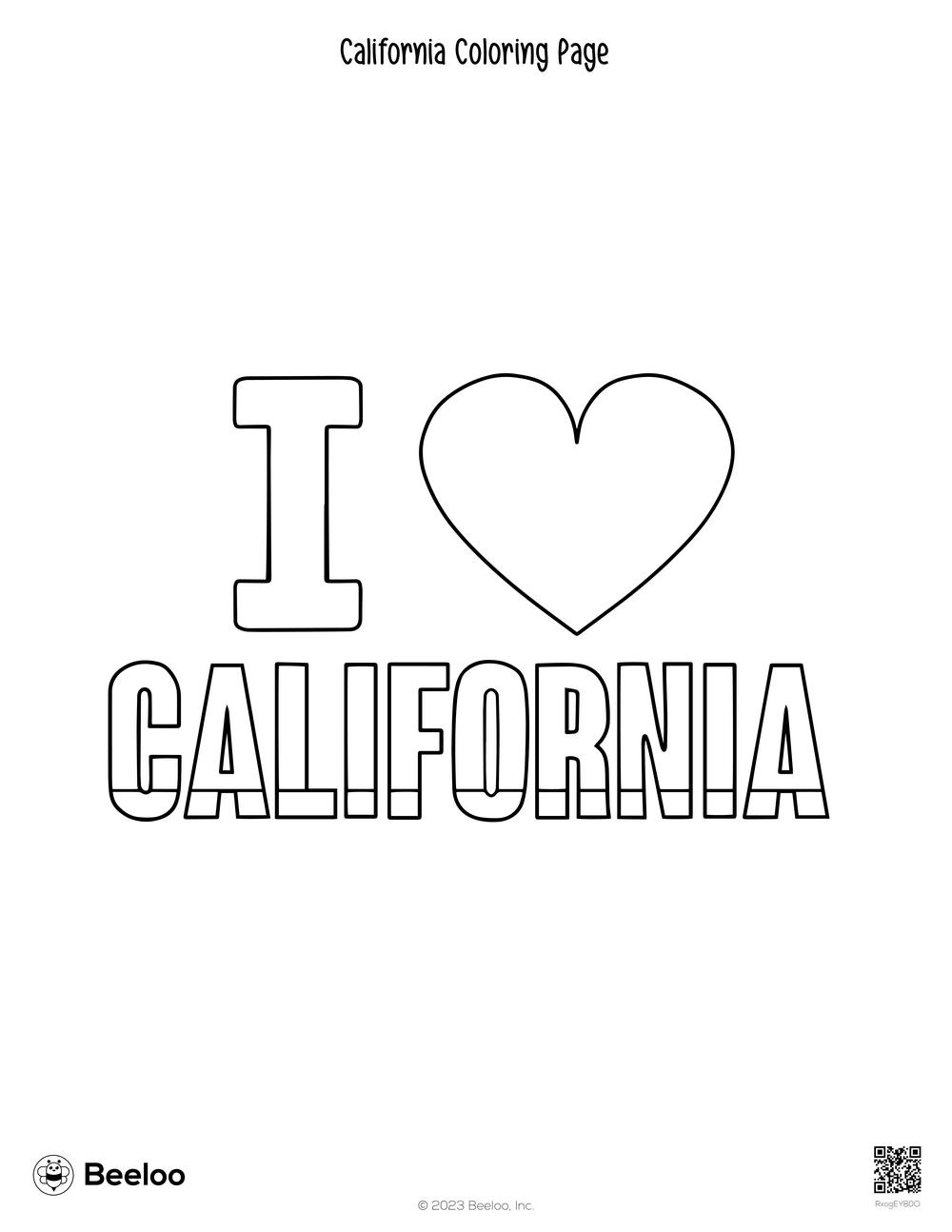 California Coloring Page