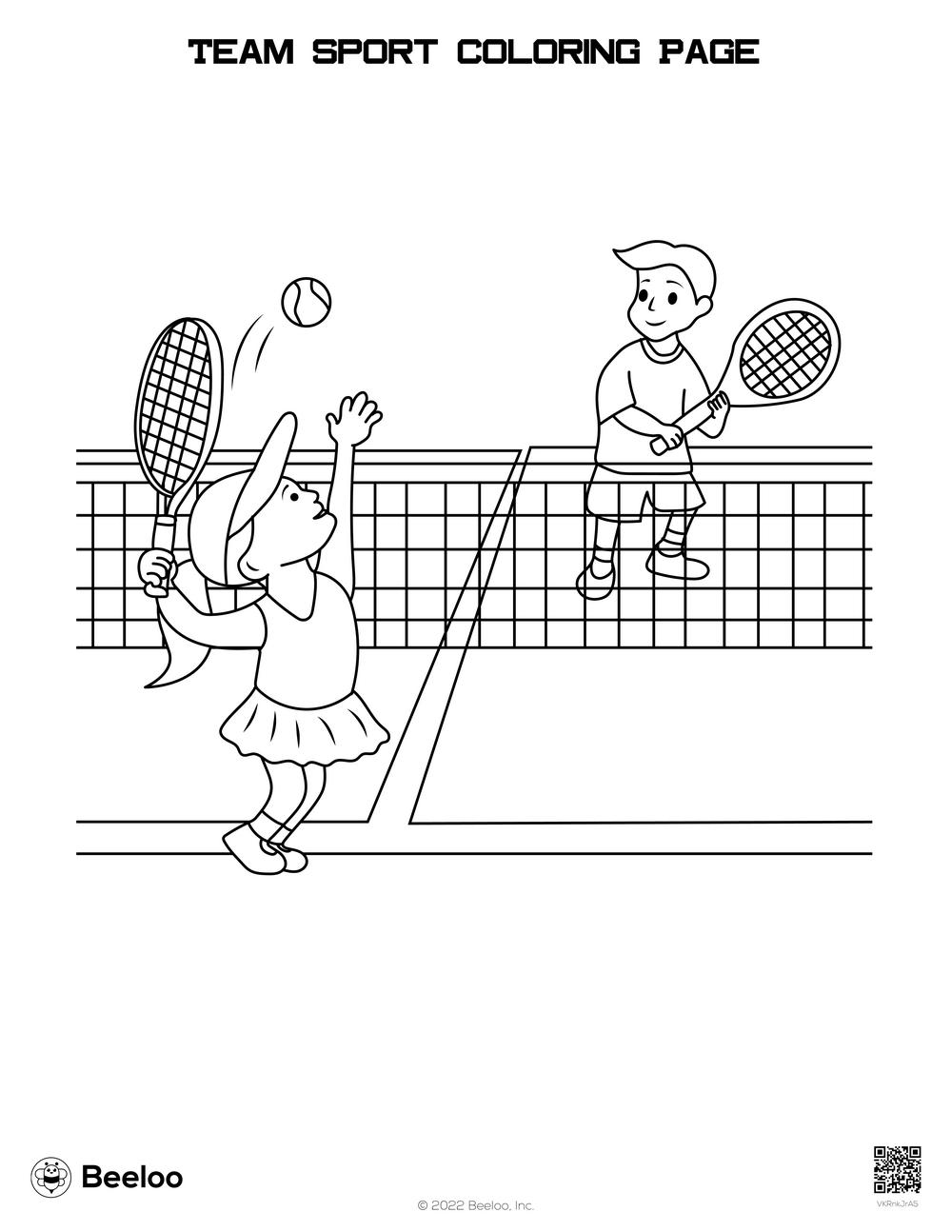 Team Sport Coloring Page