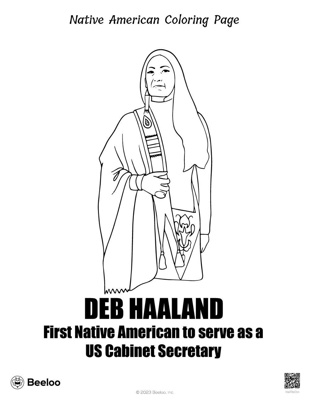 Native American Coloring Page