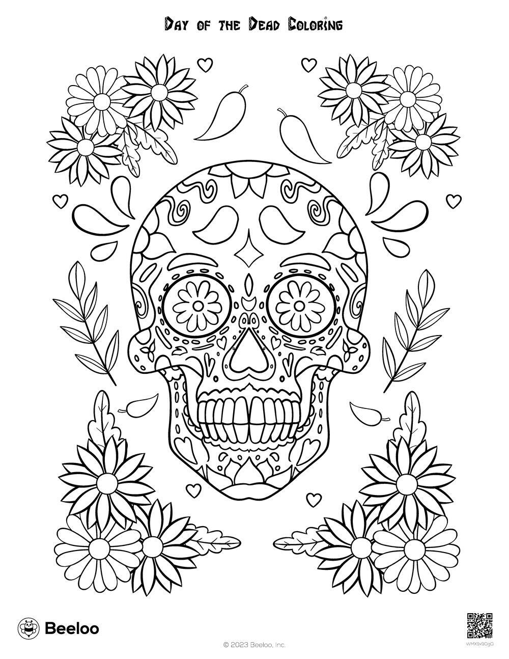 Day of the Dead Coloring