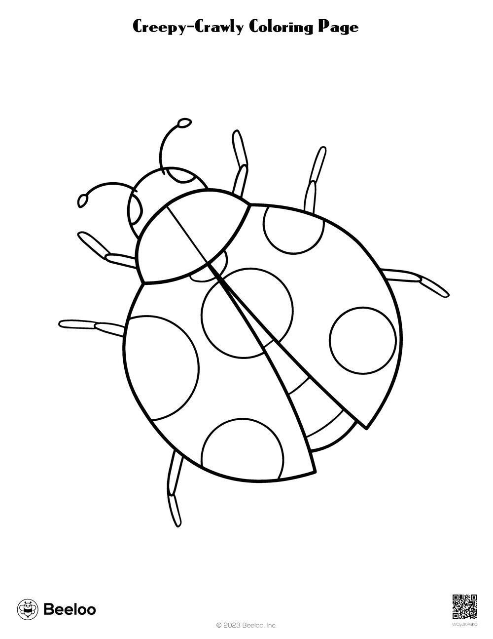 Creepy-Crawly Coloring Page