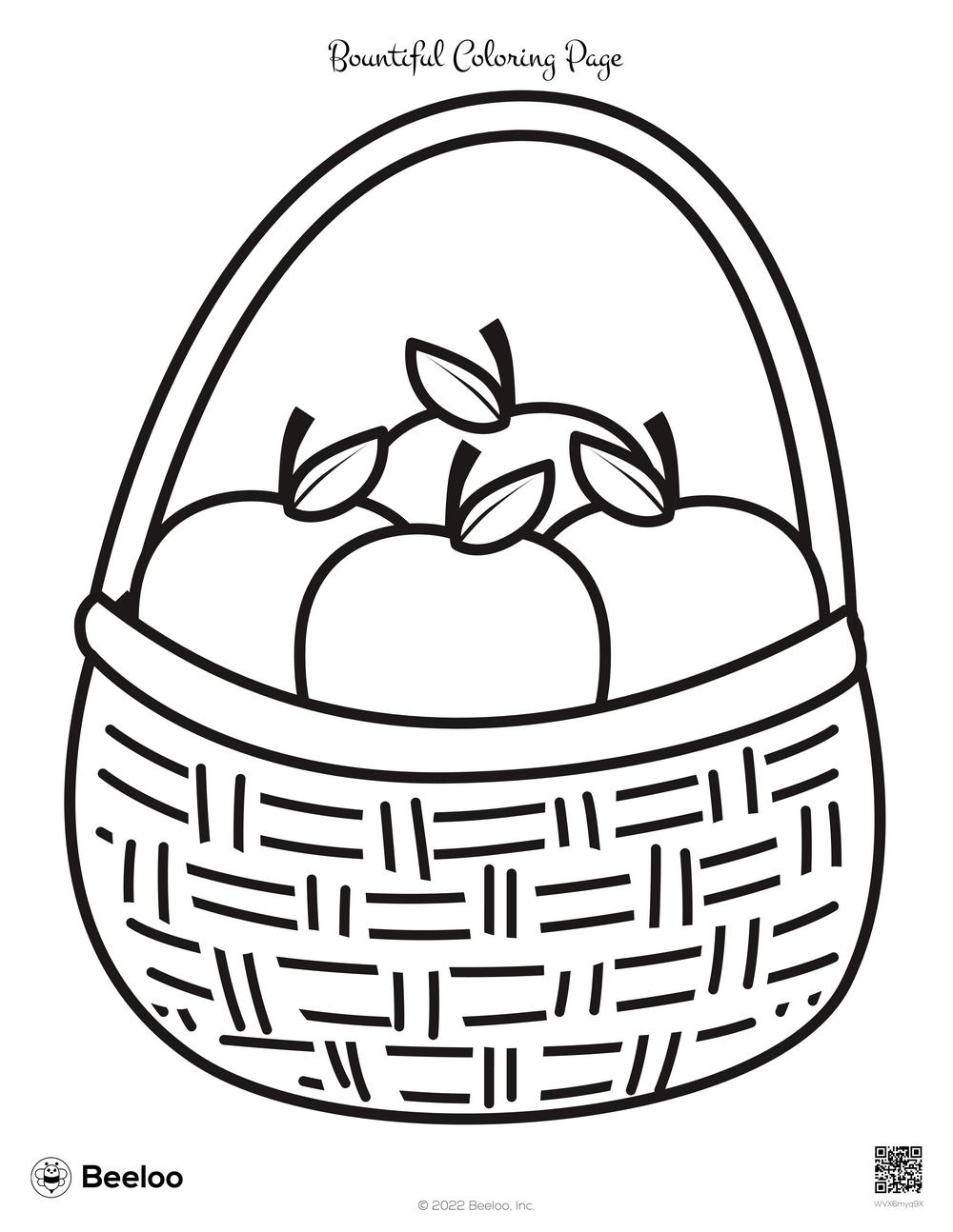 Bountiful Coloring Page