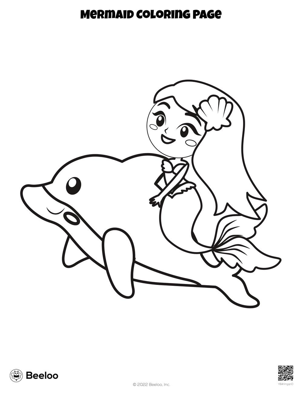 Mermaid Coloring Page