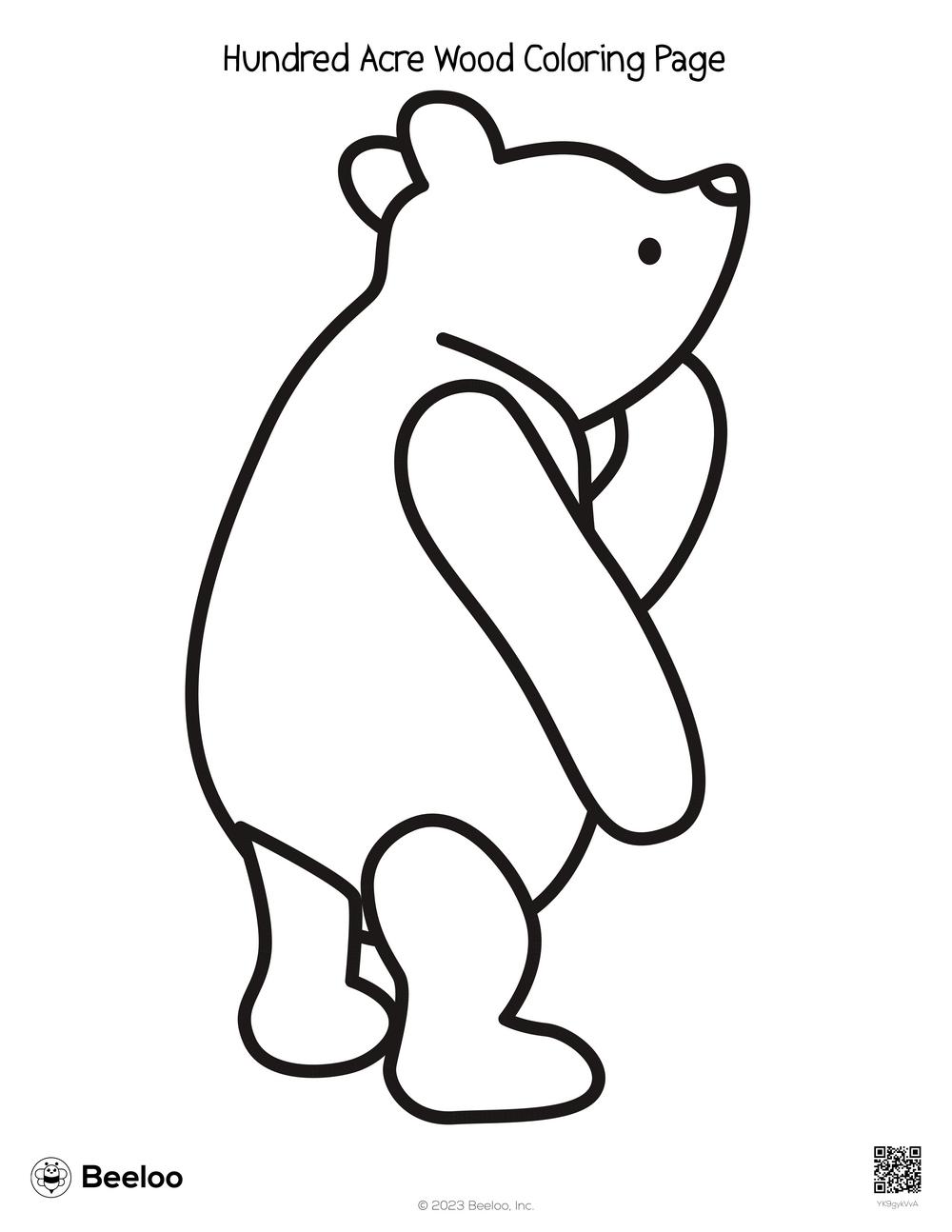 Hundred Acre Wood Coloring Page