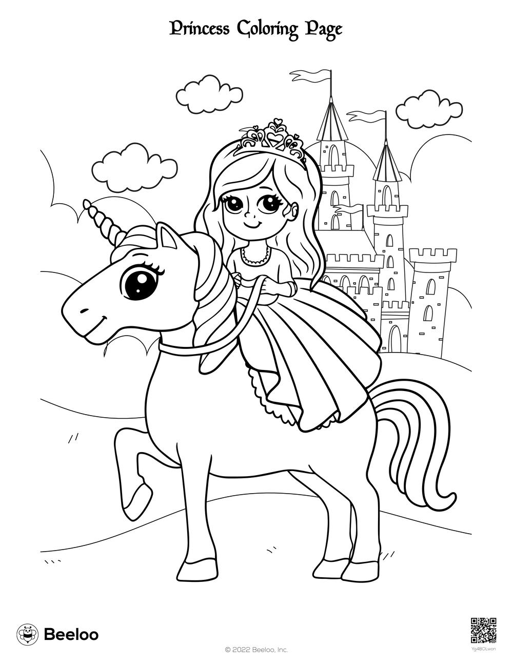 Princess Coloring Page