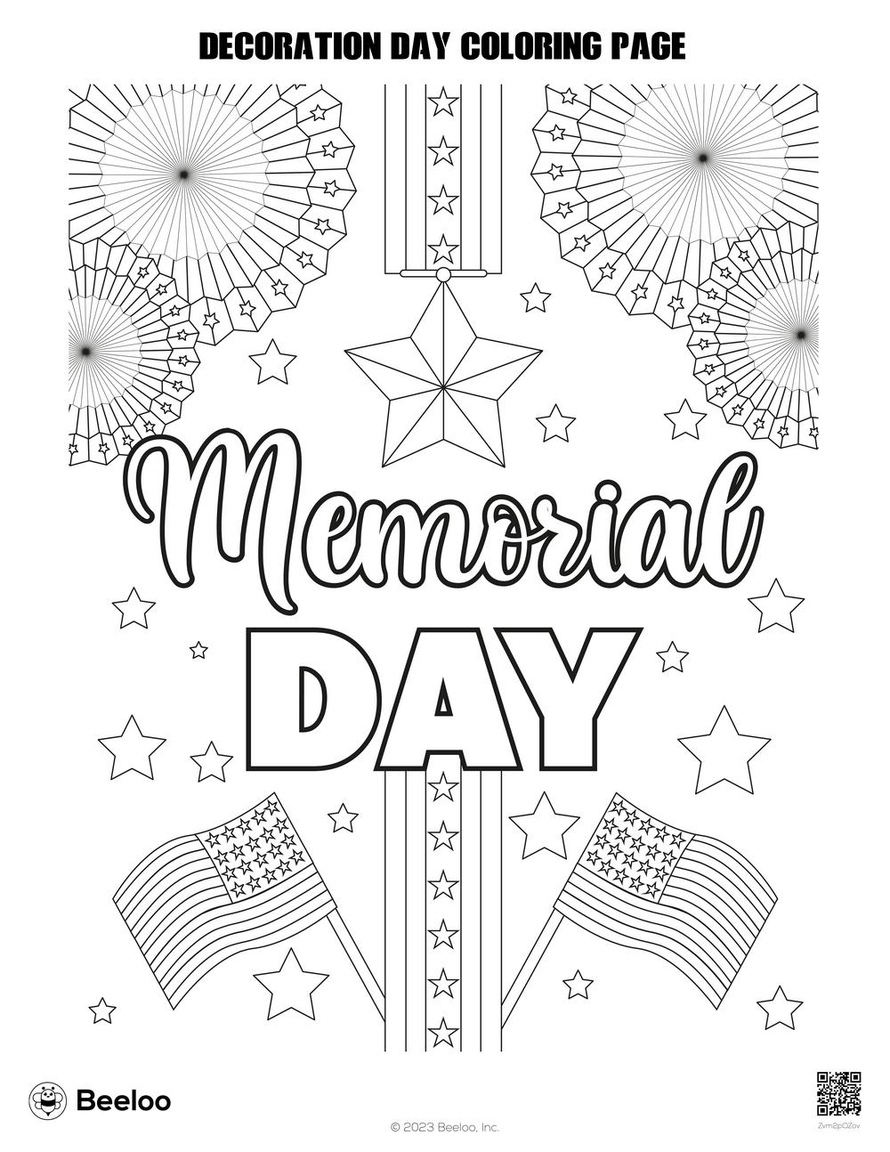 Decoration Day Coloring Page