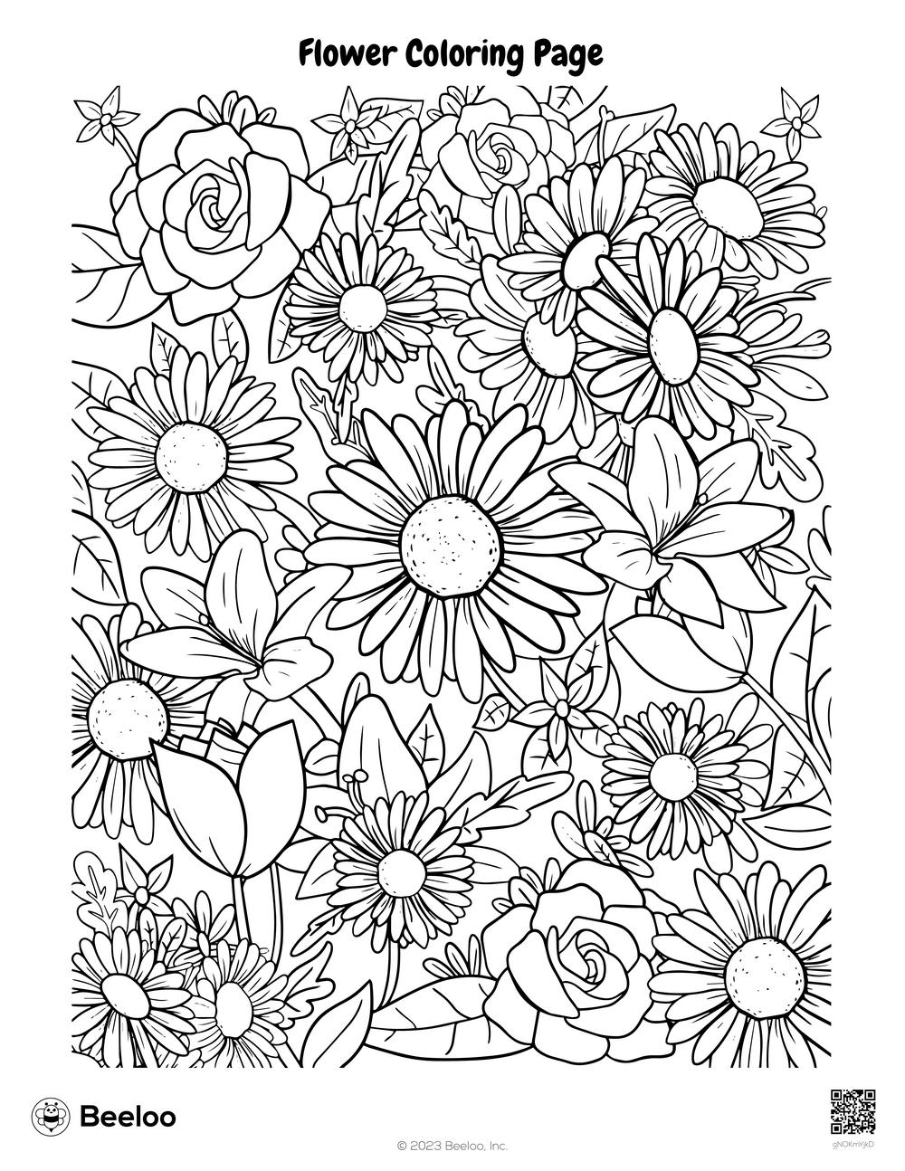 Flower Coloring Page