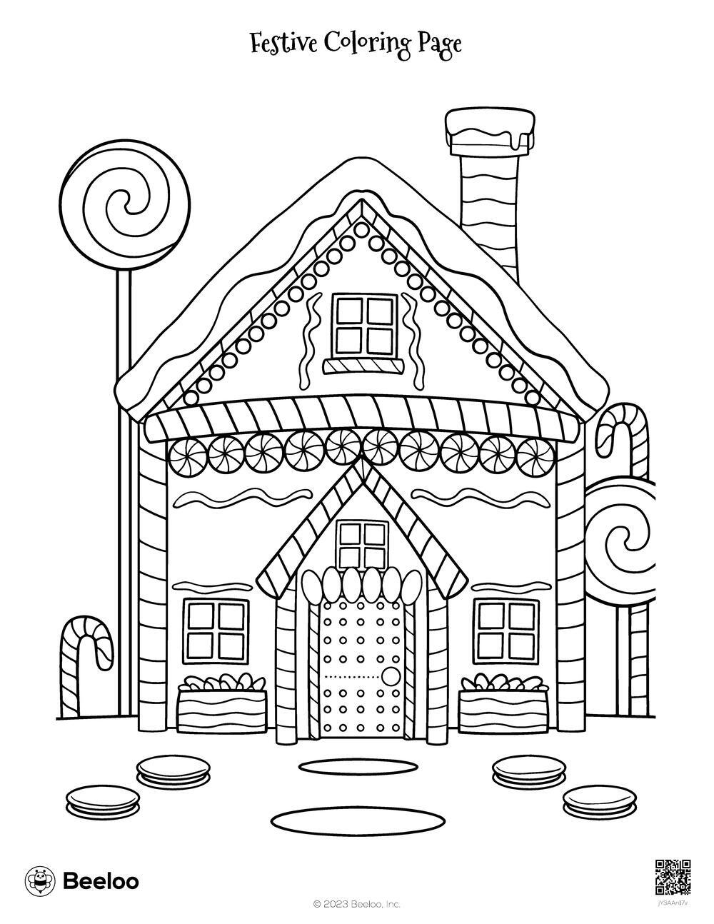 Festive Coloring Page