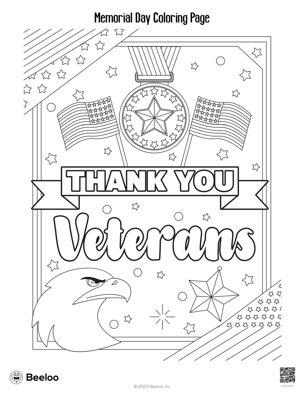 Memorial Day Coloring Page