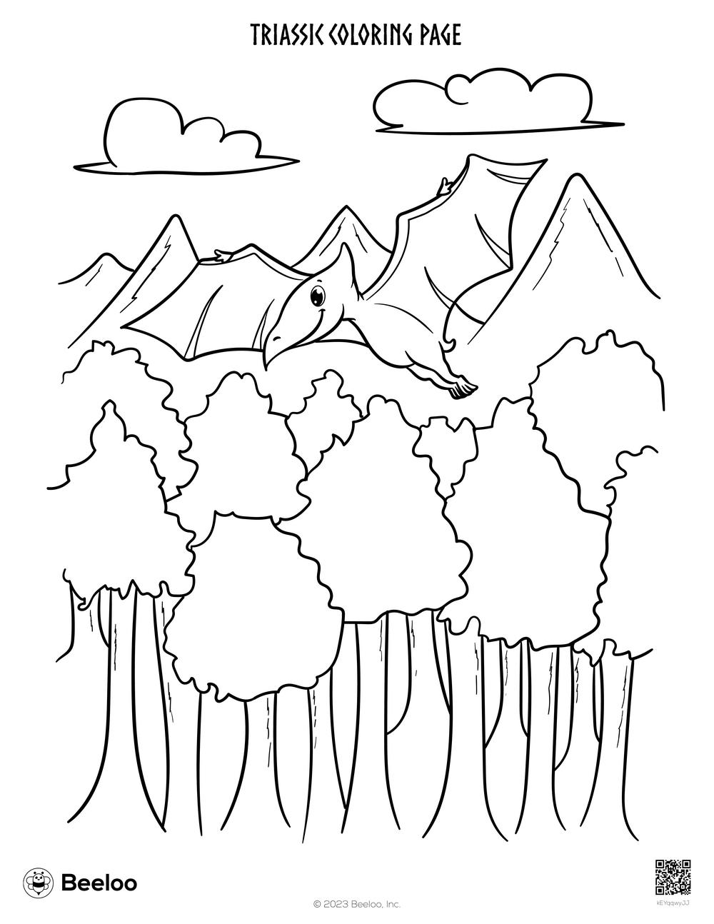 Triassic Coloring Page