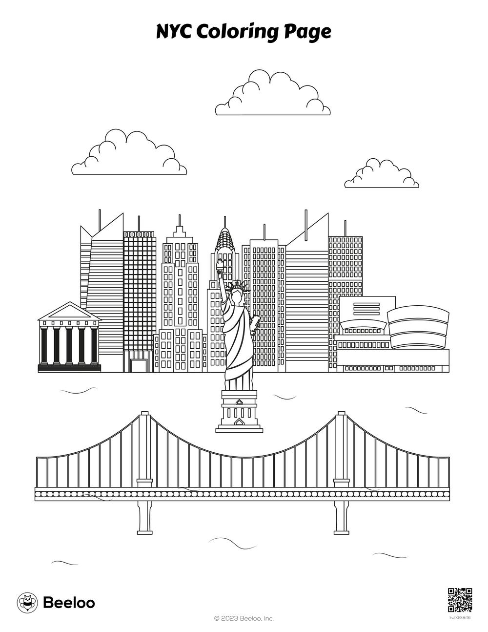 NYC Coloring Page