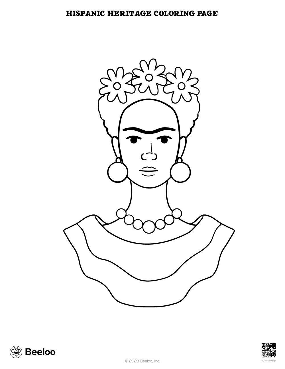 Hispanic Heritage Coloring Page