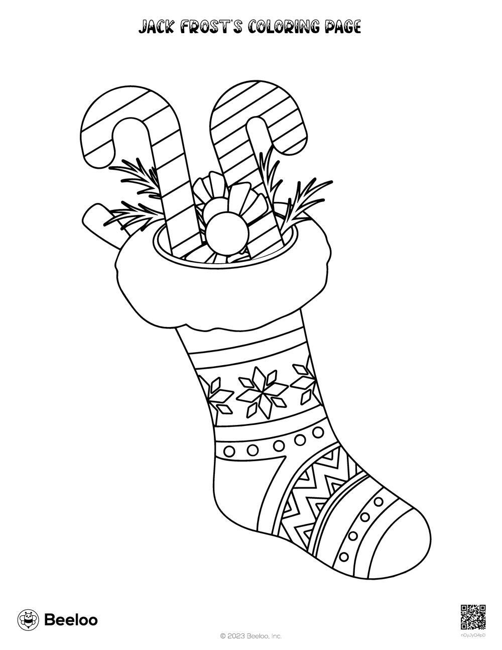 Jack Frost's Coloring Page