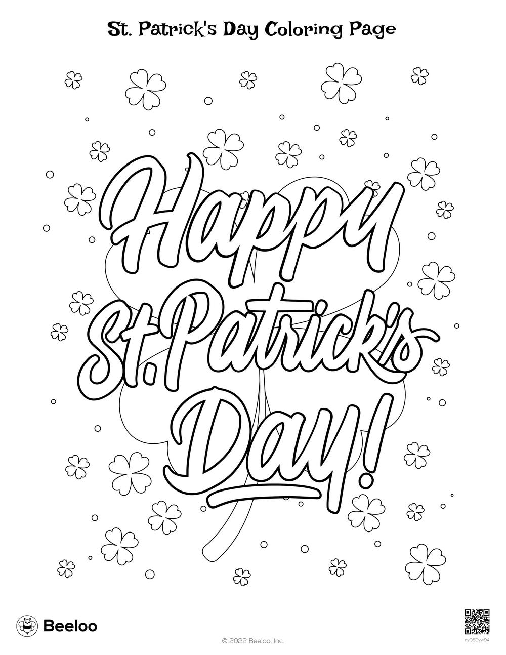 St. Patrick's Day Coloring Page