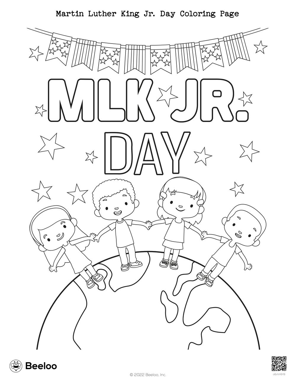 Martin Luther King Jr. Day Coloring Page