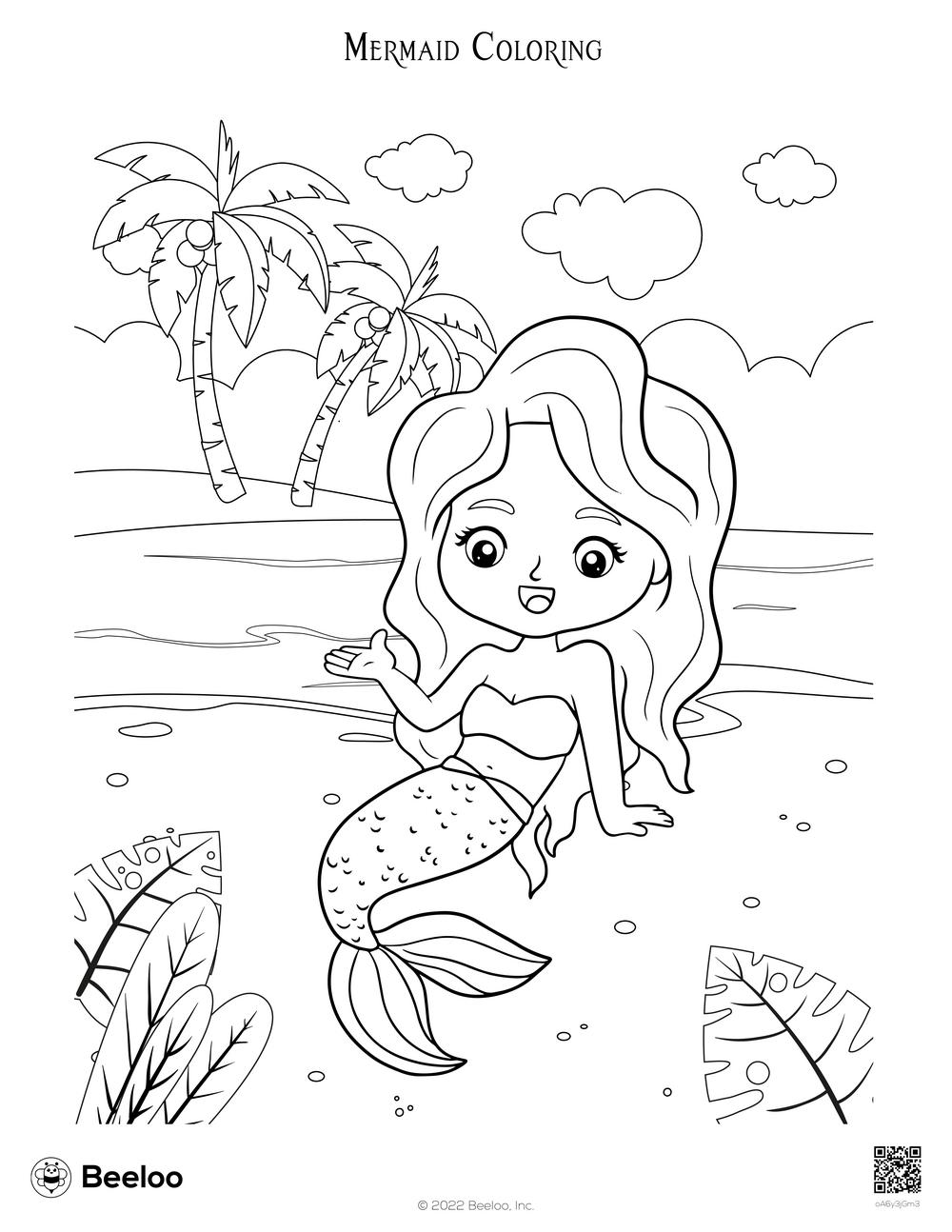 Mermaid Coloring