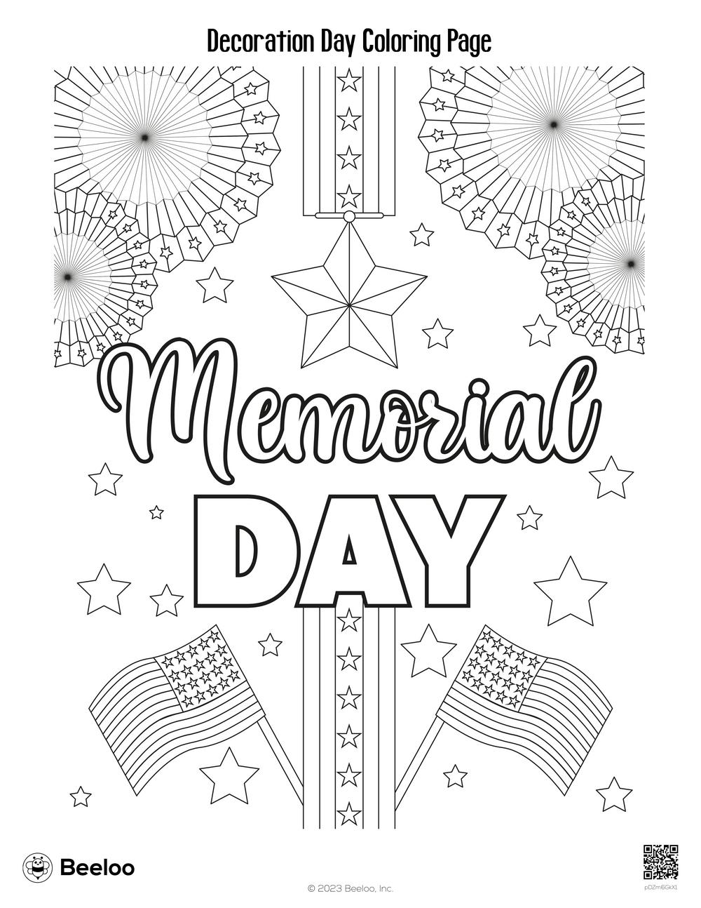 Decoration Day Coloring Page