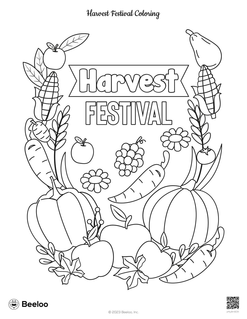 Harvest Festival Coloring