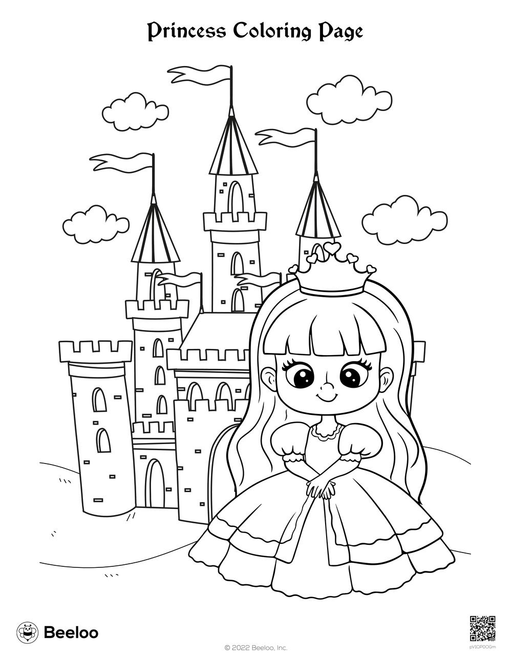 Princess Coloring Page