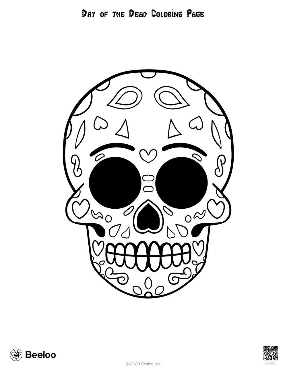 Day of the Dead Coloring Page