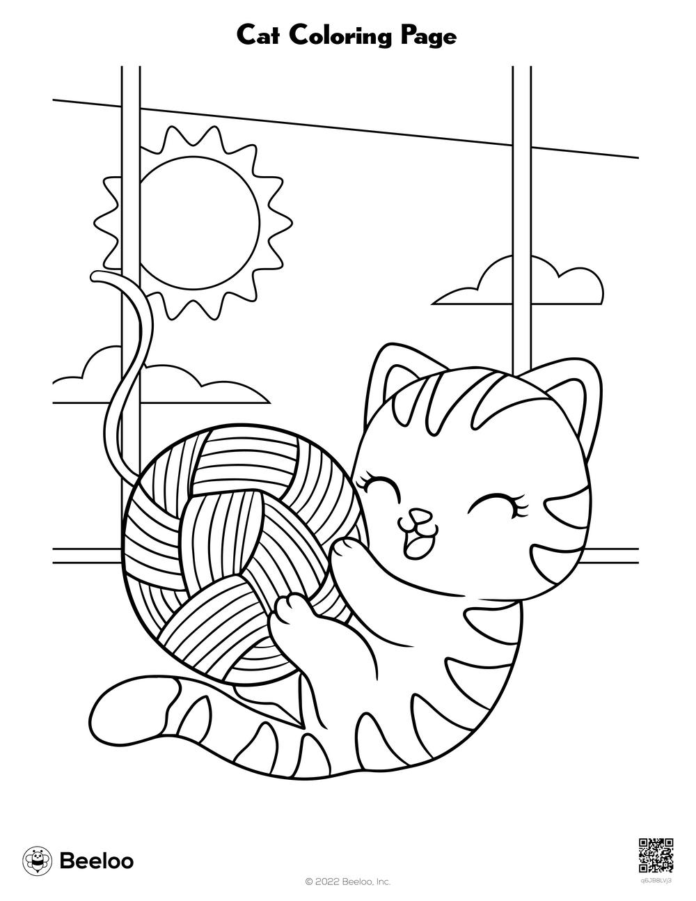 Cat Coloring Page