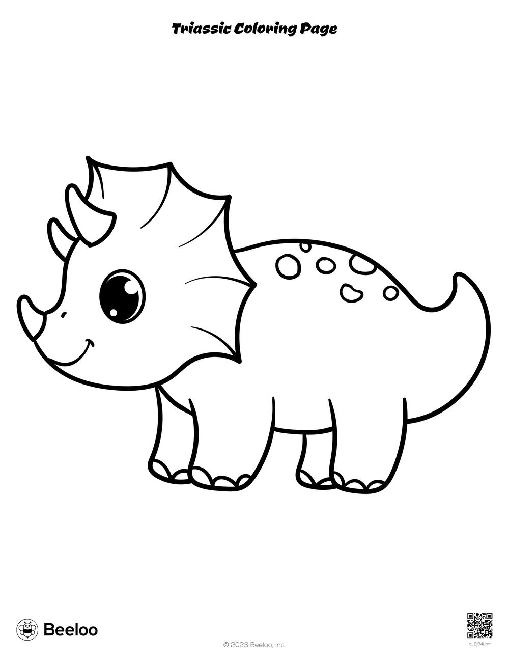 Triassic Coloring Page