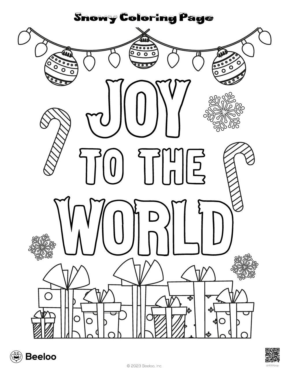 Snowy Coloring Page