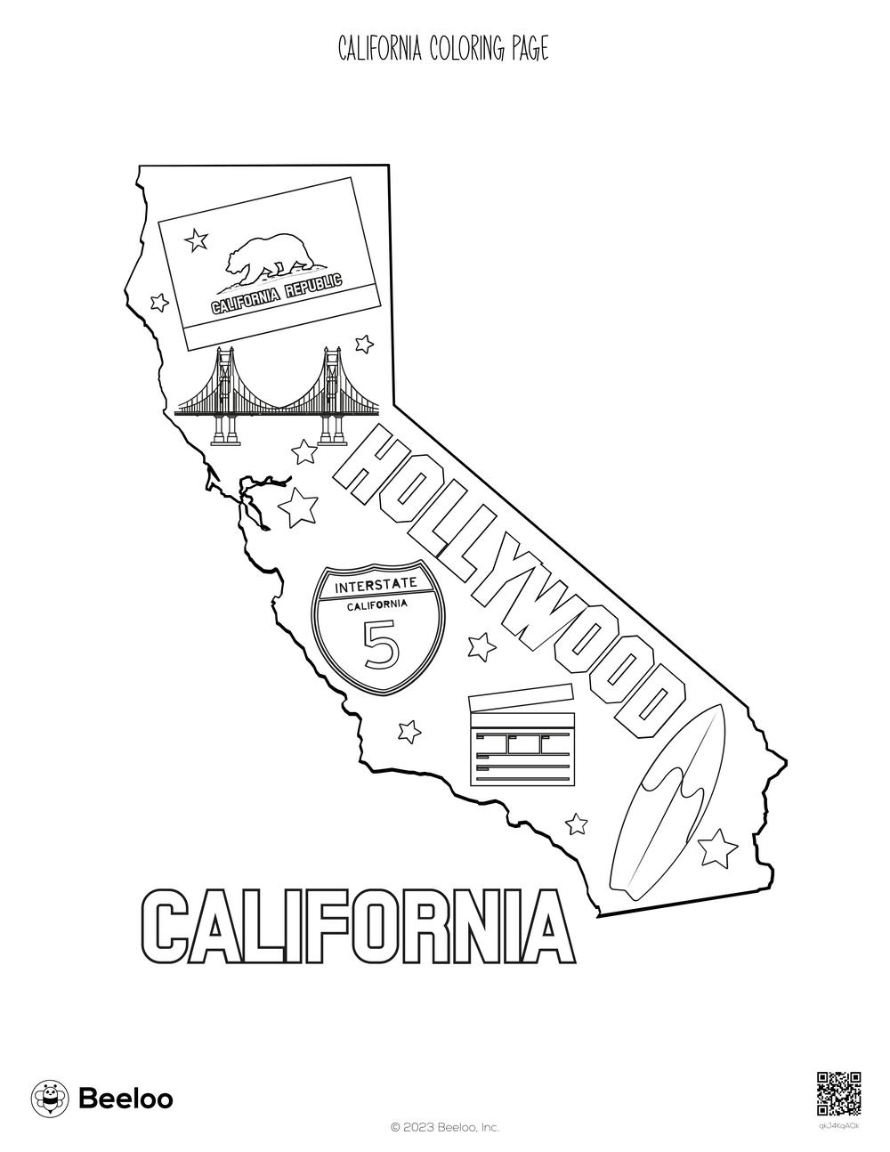 California Coloring Page