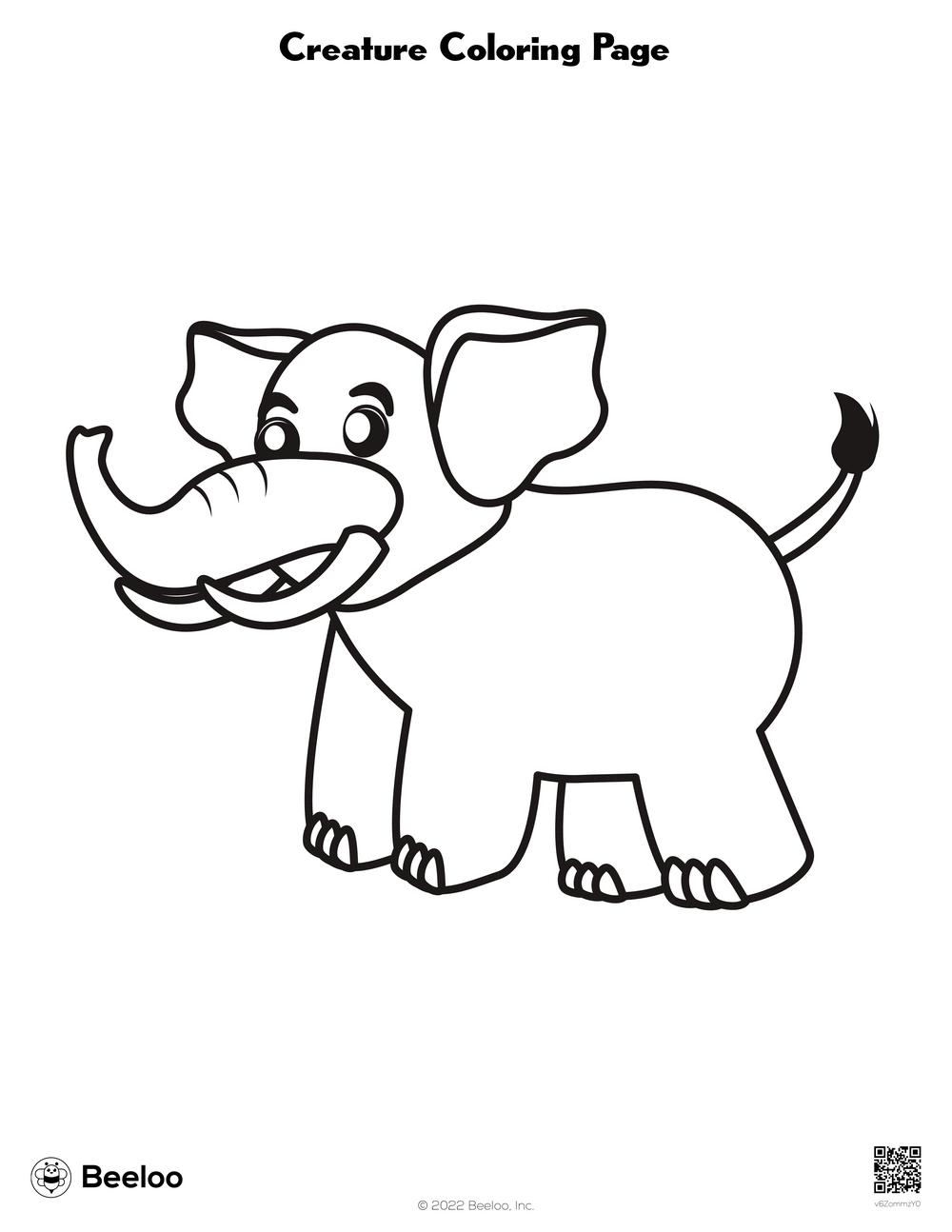 Creature Coloring Page