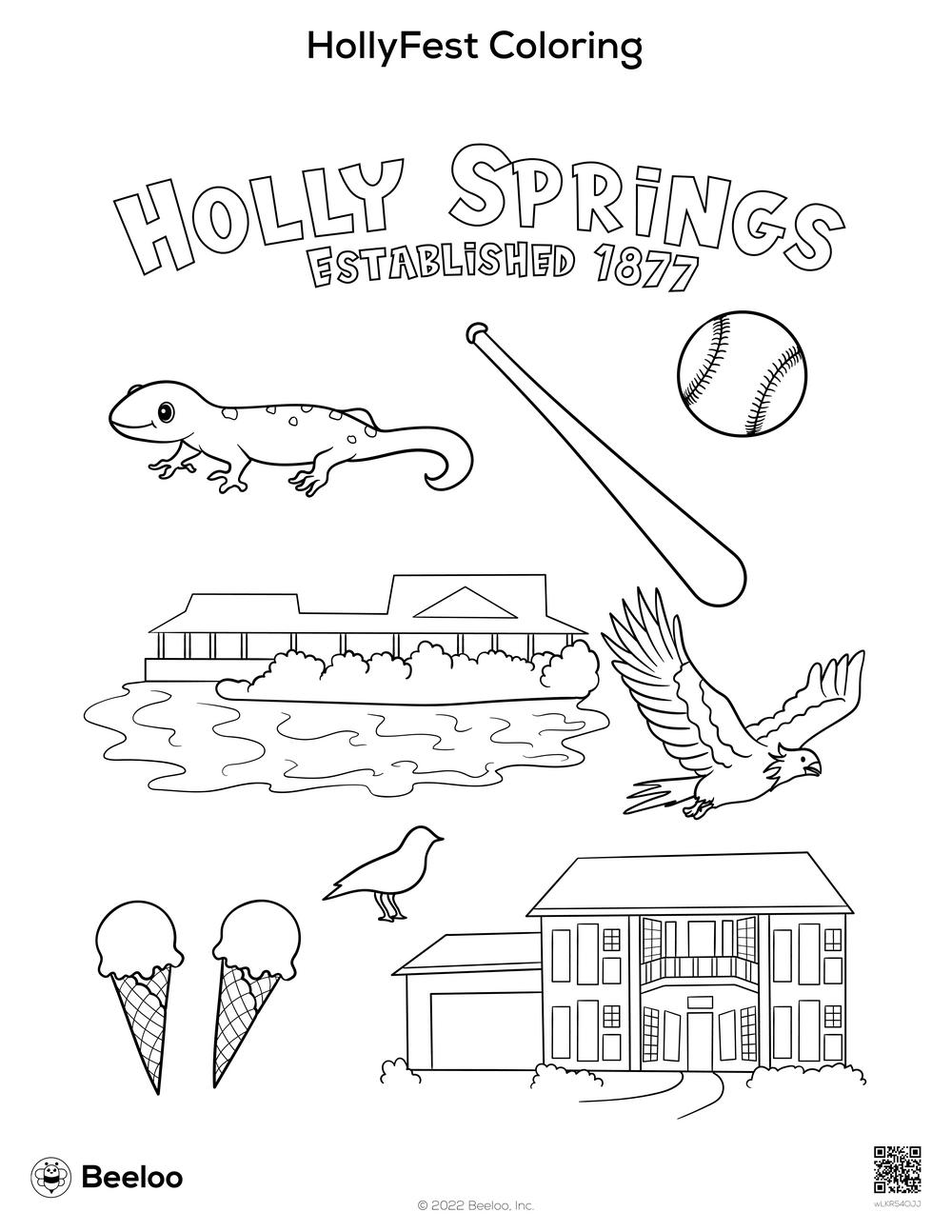 HollyFest Coloring