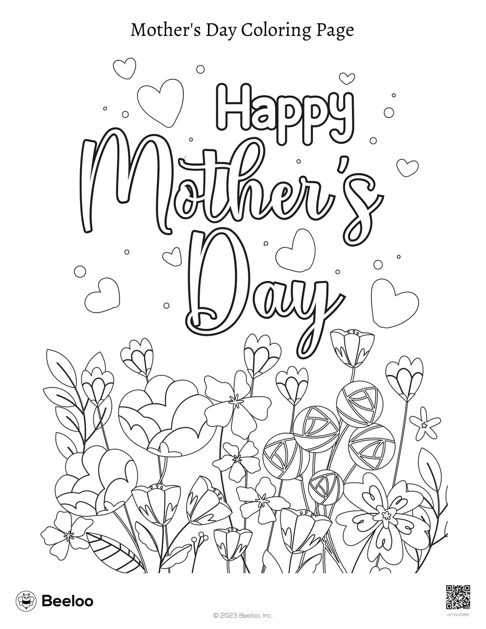 Mother's Day Coloring Page