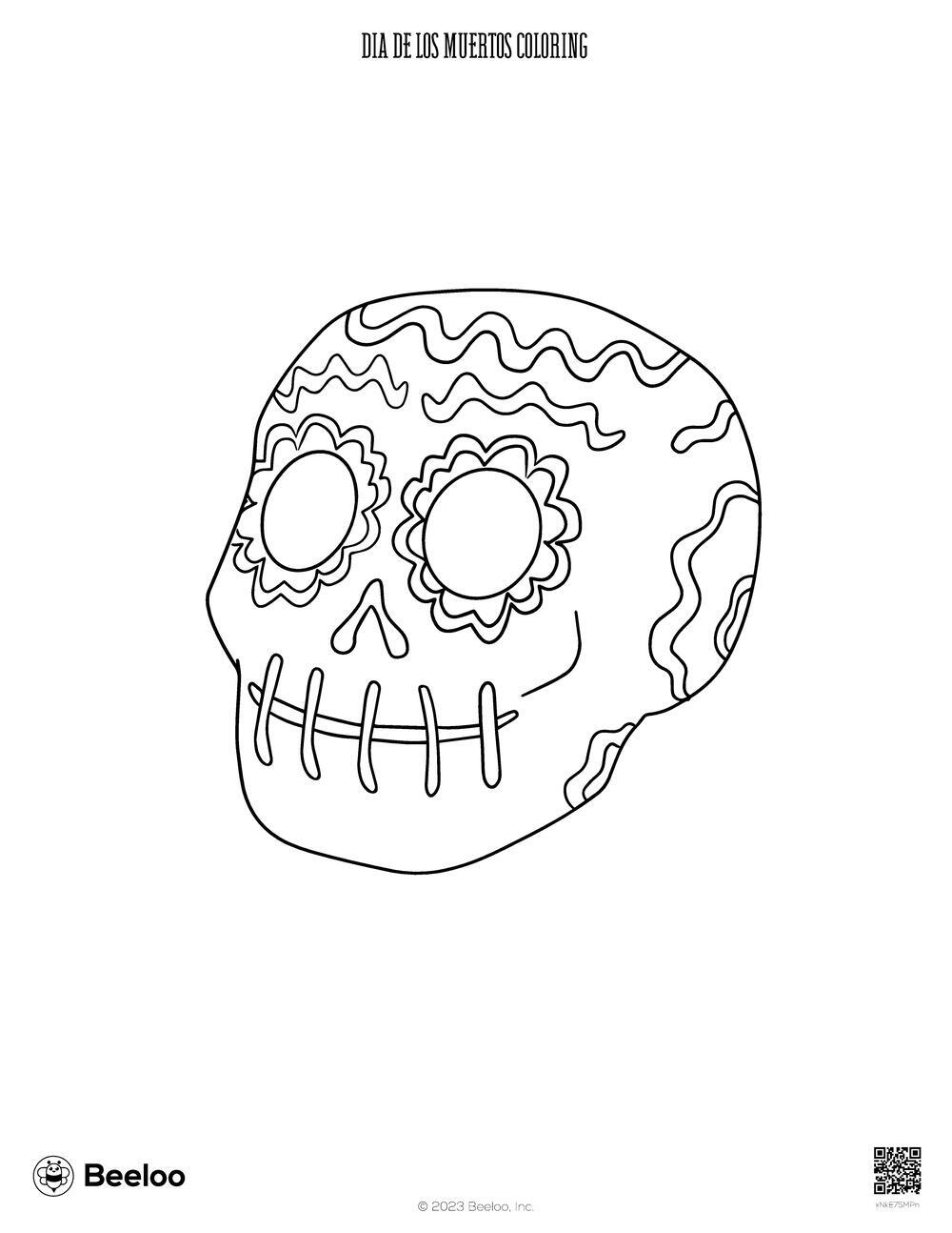 Dia De Los Muertos Coloring