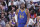 SACRAMENTO, CA - APRIL 16: Kevon Looney #5 of the Golden State Warriors looks on during the game against the Sacramento Kings during the 2024 Play-In Tournament on April 16, 2024 at Golden 1 Center in Sacramento, California. NOTE TO USER: User expressly acknowledges and agrees that, by downloading and or using this photograph, User is consenting to the terms and conditions of the Getty Images Agreement. Mandatory Copyright Notice: Copyright 2024 NBAE (Photo by Rocky Widner/NBAE via Getty Images)